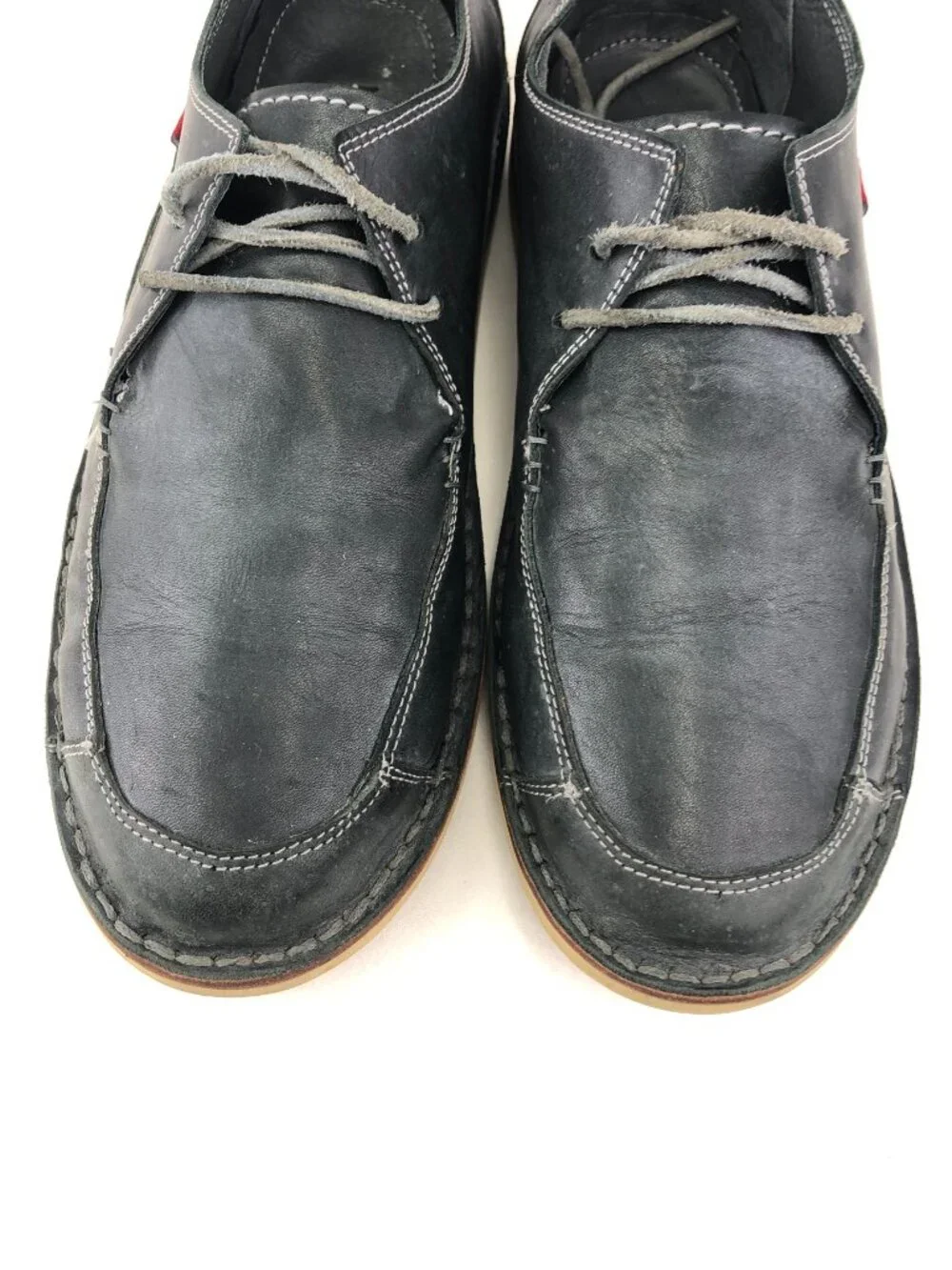 Oliberte Blue Leather Moc Toe Shoes EUr 44